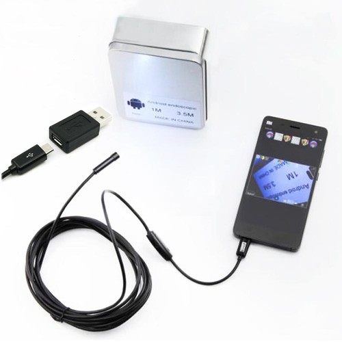 Android Endoscope Waterproof Snake Borescope Micro USB Inspection Video Camera