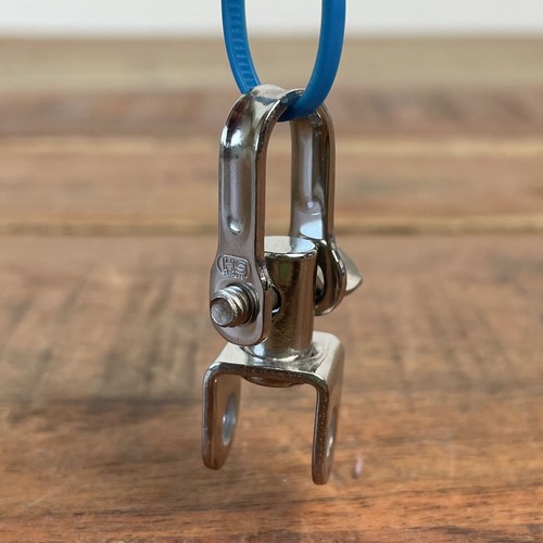 HS Sprenger Wirbel 360° drehbar Edelstahl Drehwirbel für Ø 8mm Block Umlenkblock - Bild 1 von 5