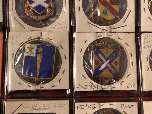 20 VTG US Army DUI PINS, All Sealed & Identified, Most Hallmarked - Picture 6 of 12