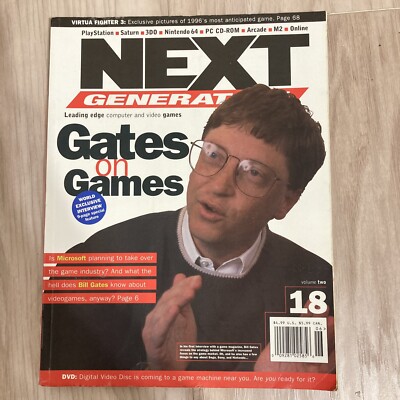 Next Generation Game Magazine 18 Volume 2 Bill Gates On Games June 1996 Pc Sega