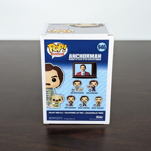 Funko Pop RON WITH BAXTER 946 Anchorman 2020 Summer Convention Exclusive - Picture 5 of 11