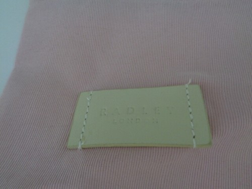 Pink Radley London Small Drawstring Dust Bag  -13cm x 14cm  - Picture 2 of 4