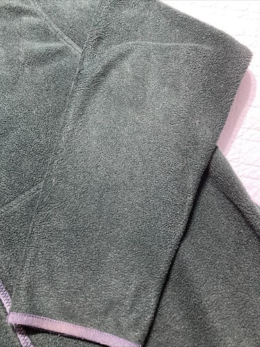 Vintage LL Bean Fleece Jacket Full Zip Mens Large Made in USA Green OFY23 - Picture 5 of 9
