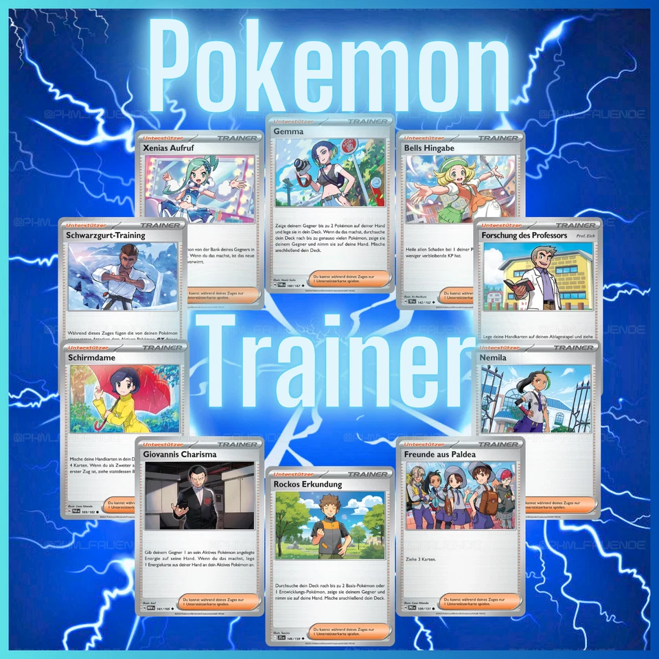 Pokemon Karten Sammlung 🎁50-100 Stück 🇩🇪Deutsch ✨Typ Trainer