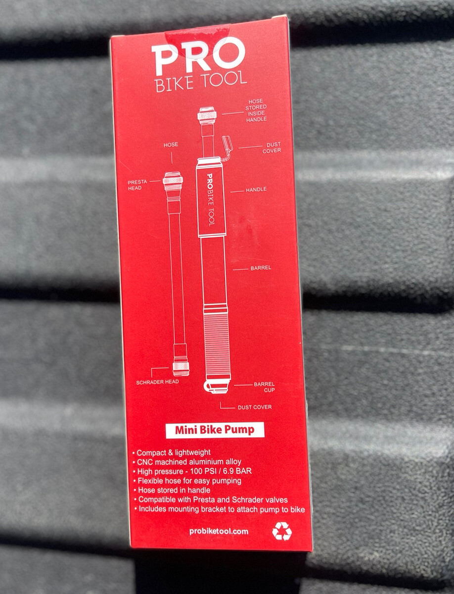 PRO Bike Tool High Pressure Pump Gauge Presta Schrader Valve Tires 120