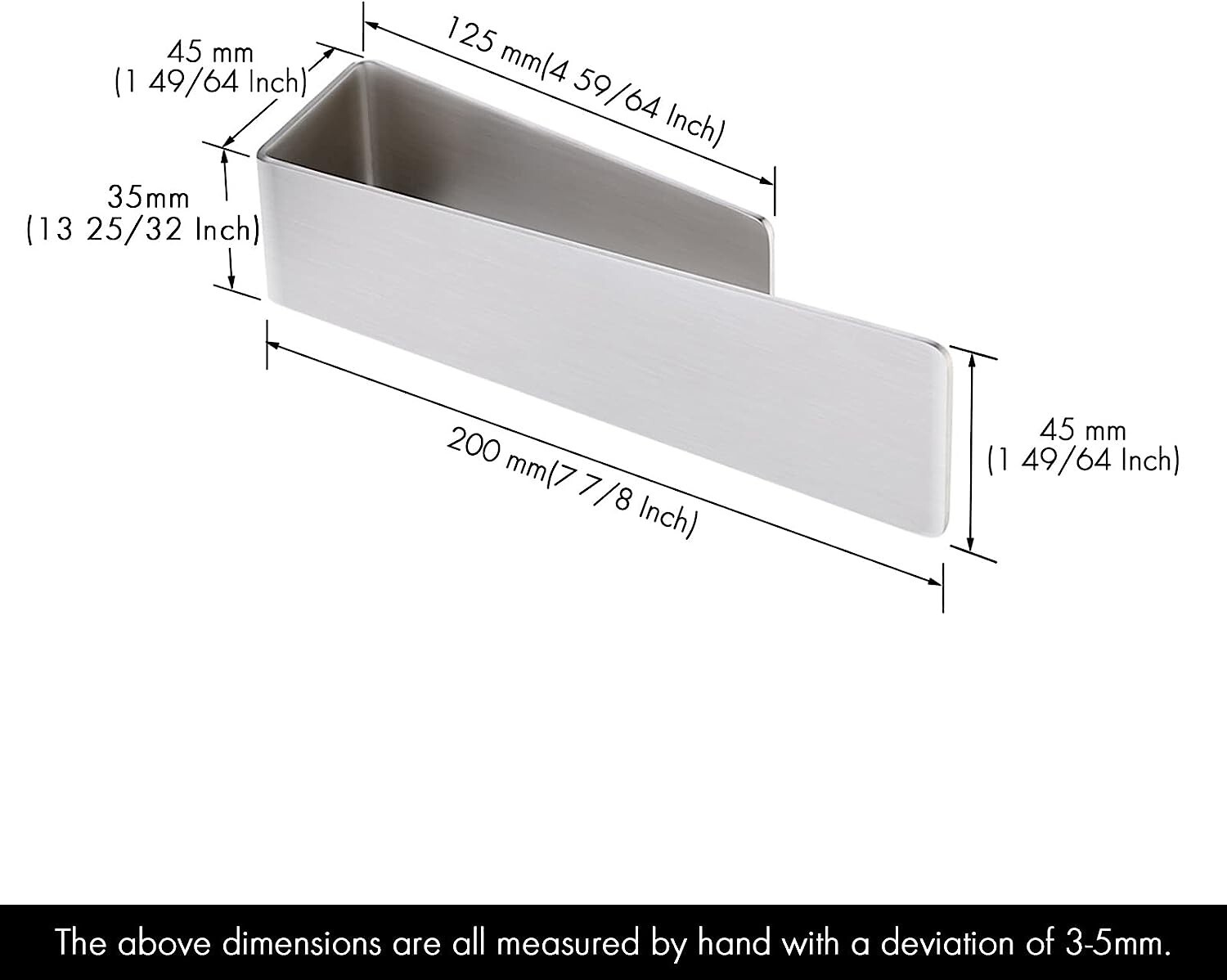 KES 8" HAND TOWEL HOLDER BTH215S20BDM-2, STICK ON WALL WITH SELF ADHESIVE STRIP