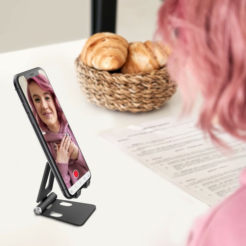 Aduro U-Rise Steel Foldable Aluminum Desktop Phone Stand Holder for Cellphones - 第 25/45 張圖片