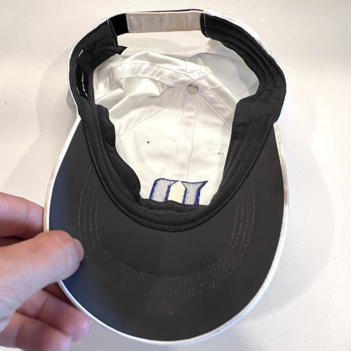 Nike Cappello Berretto Strap Back Blu Bianco Swoosh D Logo Golf Casual Regolabile Uomo - Foto 5 di 10