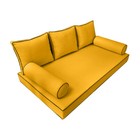 |SLIPCOVER ONLY| S3 Daybed Mattress Bolster Back Covers Contrast Trim Crib AD108