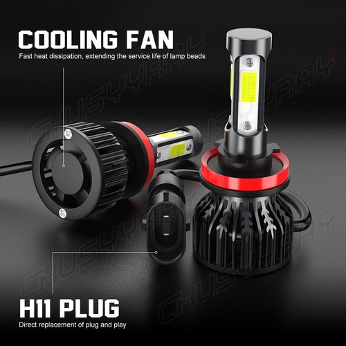FIT Chevy Captiva Sport 2012-2014 H11 LED Headlight Hi/Lo Beam 500% Super Bright - Picture 10 of 10