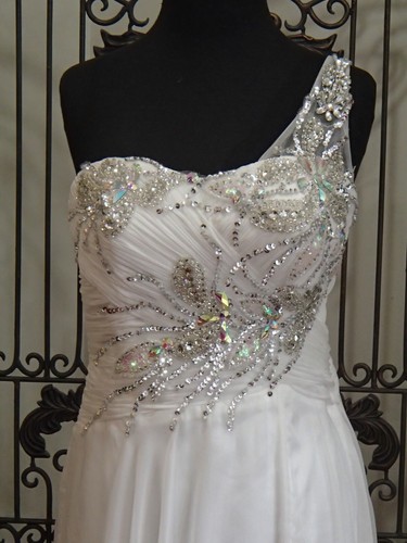 G1326/A DAVE & JOHNNY 106281 WEISS GRÖSSE 2 oder Größe 4 199 $ ABSCHLUSSBALL PARTYKLEID KLEID - Bild 10 von 10