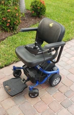 LITERIDER Envy GP162 Electric Travel Powerchair Golden Technologies (Blue)