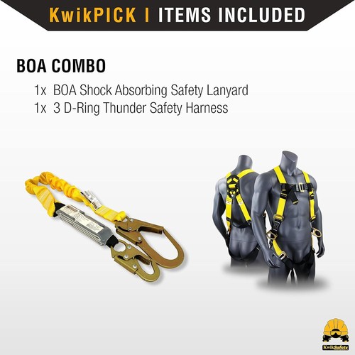 Lanyard and Safety Combo - 3D Harness for Enhanced Fall Protection & Tool Safety - Picture 6 of 10