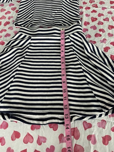 Disney D Signed Little Girls Skirt Set Navy White 7/8 - Picture 6 of 11