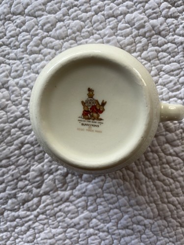 Cappello pasquale Royal Doulton Bunnykins conigli abito tazza rotonda/coppa osso Cina - Foto 3 di 4