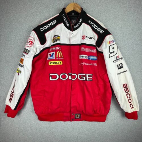 Chaqueta de Colección Dodge Nascar Para Hombres XLarge RAM Grab Life Kasey Kahne Sarga Coche de Carreras