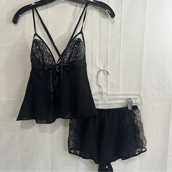 Ensuelle Lingerie Ann Summers Kiss Kiss - Cami Et Short Taille 12-14, Neuf Avec étiquettes