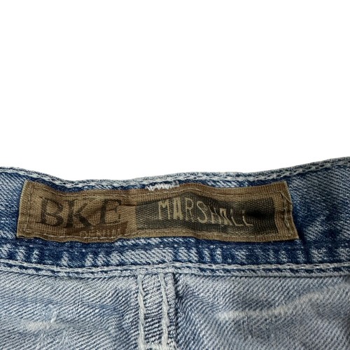 BKE Buckle Marshall Boot Herren Light Wash Blue Jeans Gr. 34x32 Ripped Denim - Bild 5 von 17