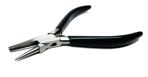5" German-Style Concave Round Nose Pliers Wire Working Bending Beading Jewelry - Picture 3 of 4