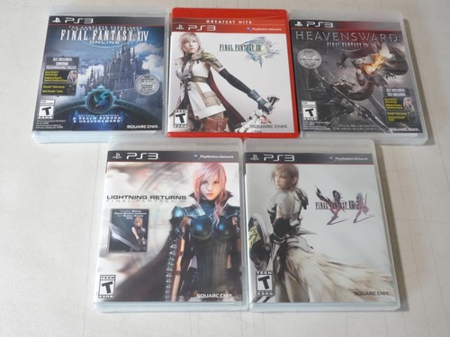 NEW LOT OF 5 Playstation 3 Sealed Final Fantasy 13 Trilogy XIII XIII-2 Lighting - Picture 1 of 6