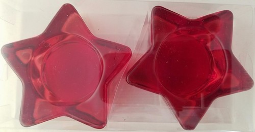 PORTA VELAS PATRIOTIC GLASS STAR 1"X3" Rojo Azul Claro y VELAS, SELECCIONAR: Artículo - Imagen 2 de 6