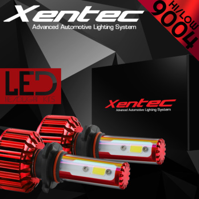 XENTEC LED HID Headlight kit 9004 HB1 White for 1986-1987 Mercedes-Benz 300SDL