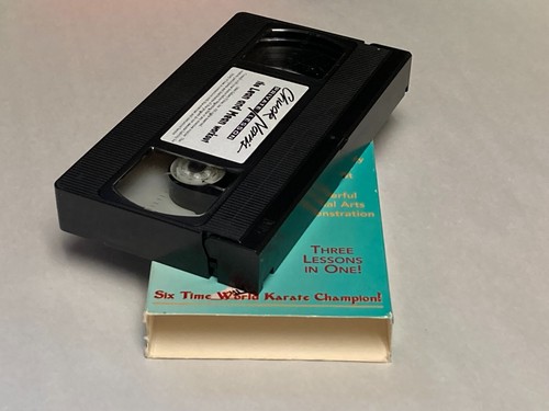 Chuck Norris Private Lesson (VHS, 1997) Rare HTF, Cult Workout Aerobics Defense! - Picture 6 of 6