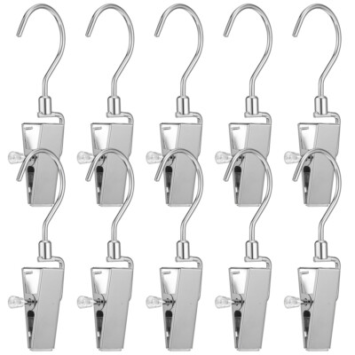 10 Pcs Clip De le plus cher Suspension Rotatif Crochet À Vêtements Voyage Bébé