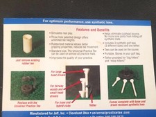 UNIVERSAL PRACTICE TEE FOR GOLF DRIVING RANGE MATS