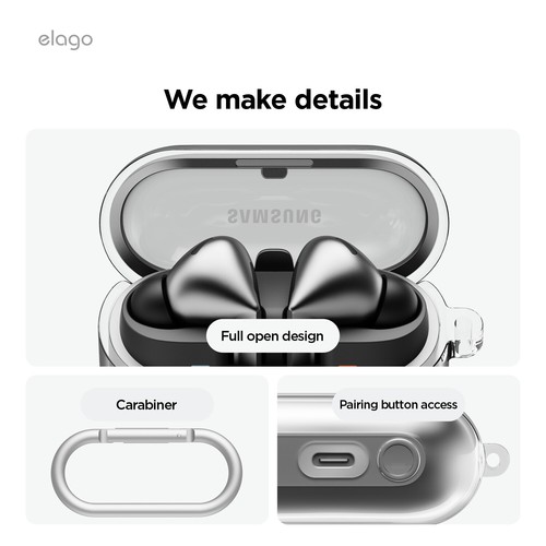 Funda Galaxy Buds 3 Pro / Funda Galaxy Buds 3 - Funda transparente elago® - Imagen 8 de 12