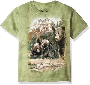 The Mountain 100/% Cotton Kids T-Shirt Tee Chilly Penguin Green XMAS S-M-L-XL NWT