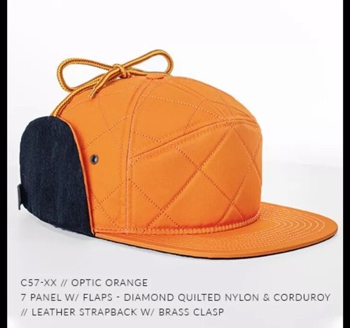 7 Panel Trapper Mütze Klappen Steppmütze Jagd Leder Burlington Beer Company - Bild 6 von 7