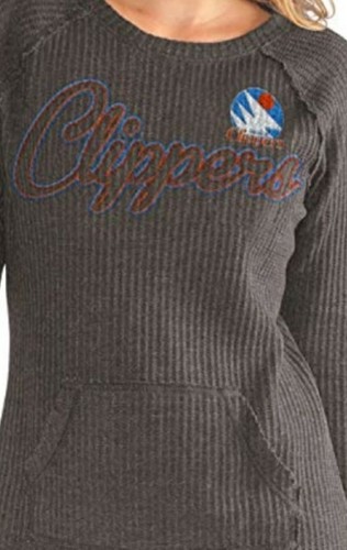 Los Angeles/San Diego Clippers NBA Women's Long Sleeve Pull-over T-Shirts: M-XL - Picture 3 of 4