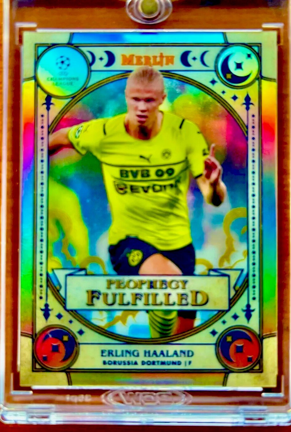Erling Haaland RARE ROOKIE REFRACTOR TOPPS CHROME INVESTMENT CARD SSP MVP MINT view 6