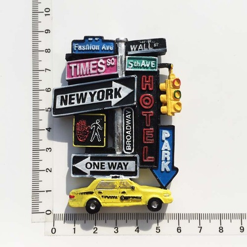 America New York Tourism Travel Souvenir Artwork 3D Resin Refrigerator Magnet K1 - Picture 13 of 13