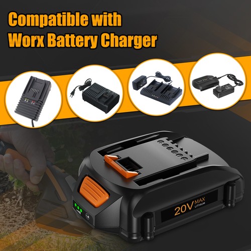 1/2pack For WORX 20V 3.0AH Extend Lithium Battery WA3520 WA3525 WA3575 WG155 - Picture 28 of 29