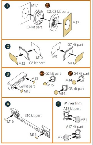 Clear Prop CPA72145 1/72 M1114 Up-armored HMMWV Frag5 W/GPK Turren Painting Mask - Bild 3 von 5