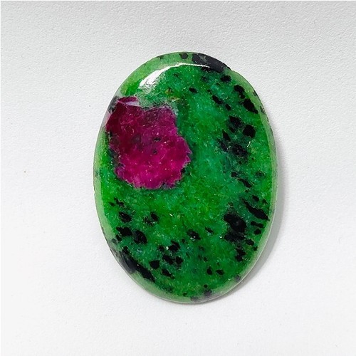 Ruby zoisite Stone Natural Ruby Zoisite Cabochon Loose Gemstone 62 Ct. ME-13029 - Picture 2 of 5