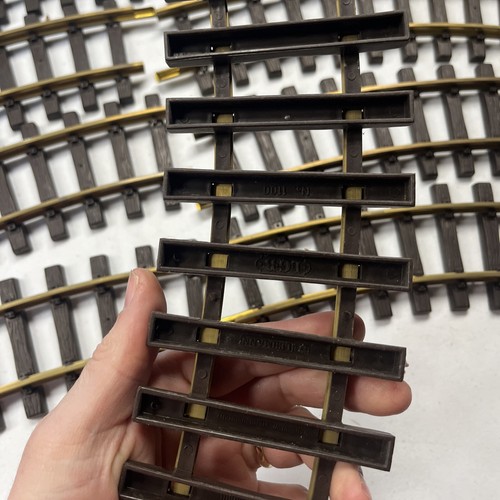 11 pieces LGB 1100 Curve Track Brass. G Scale Lehmann R=600 - Picture 4 of 8