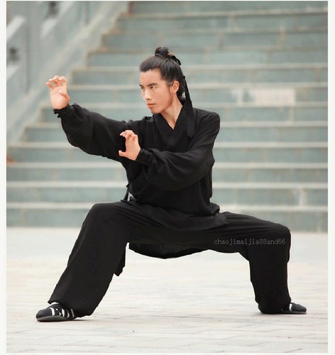 Tuta uniforme cinese Wudang taoista Kung Fu Tai Chi arti marziali Wu Shu Surplices - Foto 22 di 22