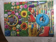 Ravensburger 161928 In the Garden 1000 Pc Jigsaw Puzzle, Complete.