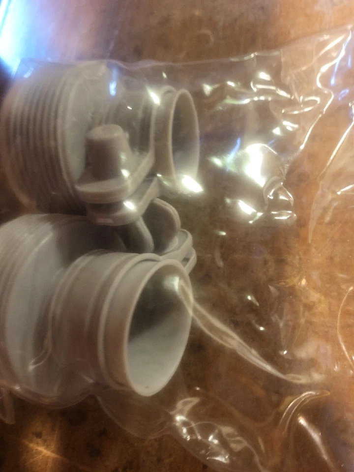 (2-Pk) Intex Pool Fittings Converter Accessory Clamp Adapters Type B Gray 29061E - Image 4 of 4