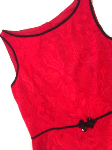 Stunning NEW Size M Cocktail Red Sleeveless Evening Wedding Fitted Blouse - Bild 4 von 7