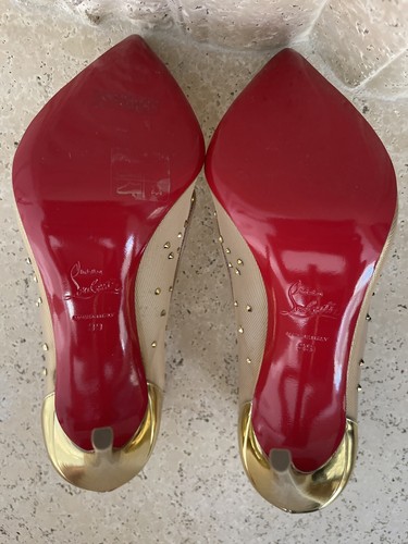 Brand new Christian Louboutin Mini Glitter Follies Strass 100mm Pumps size 39 - Picture 5 of 10