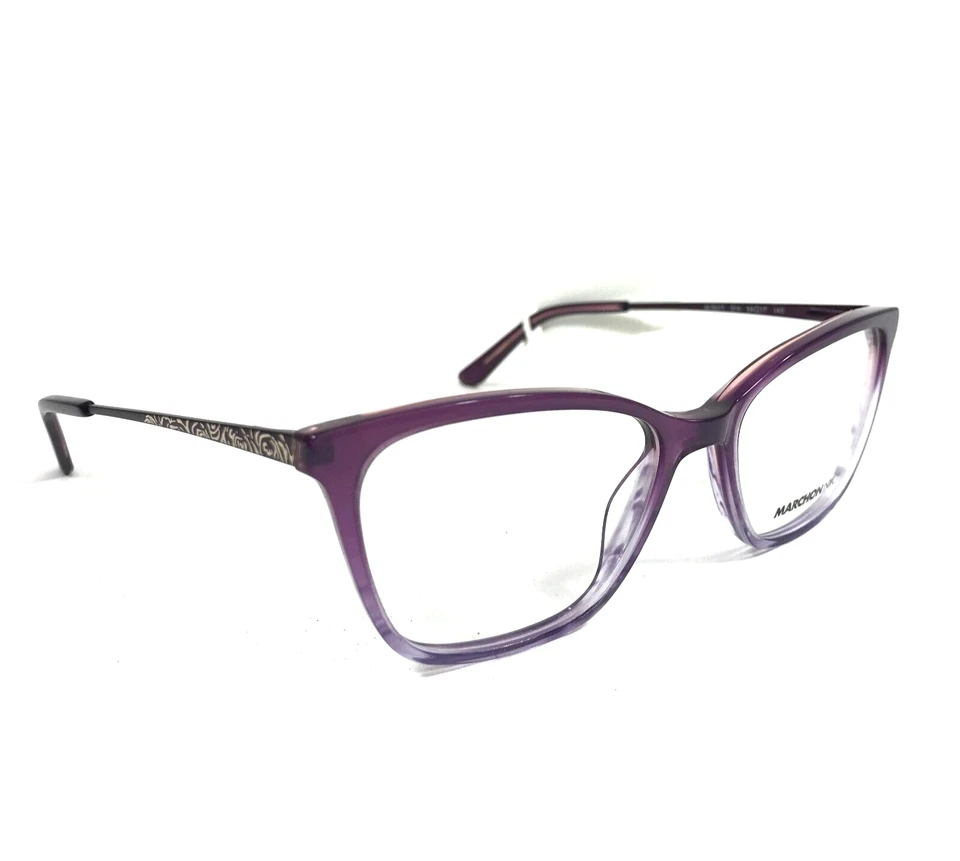 Marcos de gafas Marchon NYC M-5017 524 púrpura degradado ojo de gato 54-17-140 Foto 2 de 4