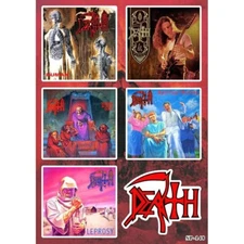 Death Band Album Covers Sticker Pack | Human Vivus! Scream Bloody Gore Leprosy