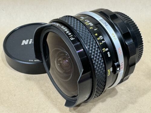 Nikon MF 16mm F/2.8 Non Ai Fisheye-Nikkor Auto #275612 Wide Angle Lens - MINT - Picture 3 of 8