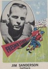 1961 Nu-Cards Football Stars Jim Sanderson #157