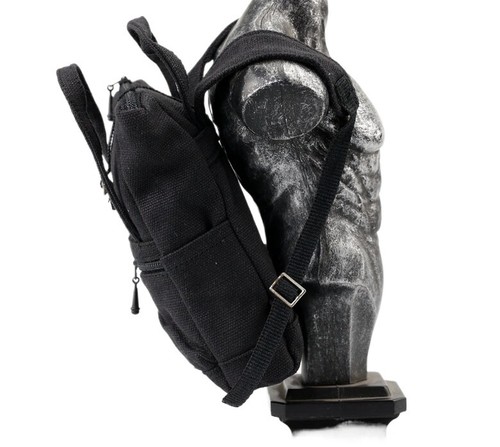 Modelo de mochila grande negra soldada escala 1/6 para accesorios de figure de acción de 12"" - Imagen 12 de 13