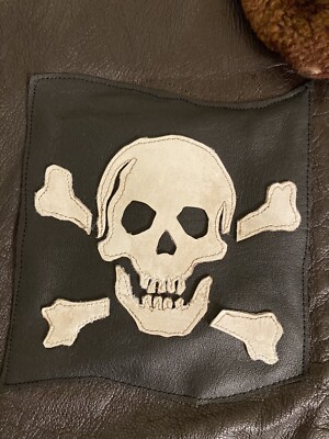 NAVY FLIGHT JACKET 40 JOLLY ROGERS G1 BLOODCHIT SQUADRON PATCH VF